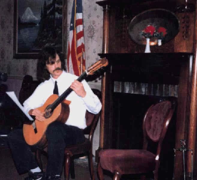 Frank Davies with guitar